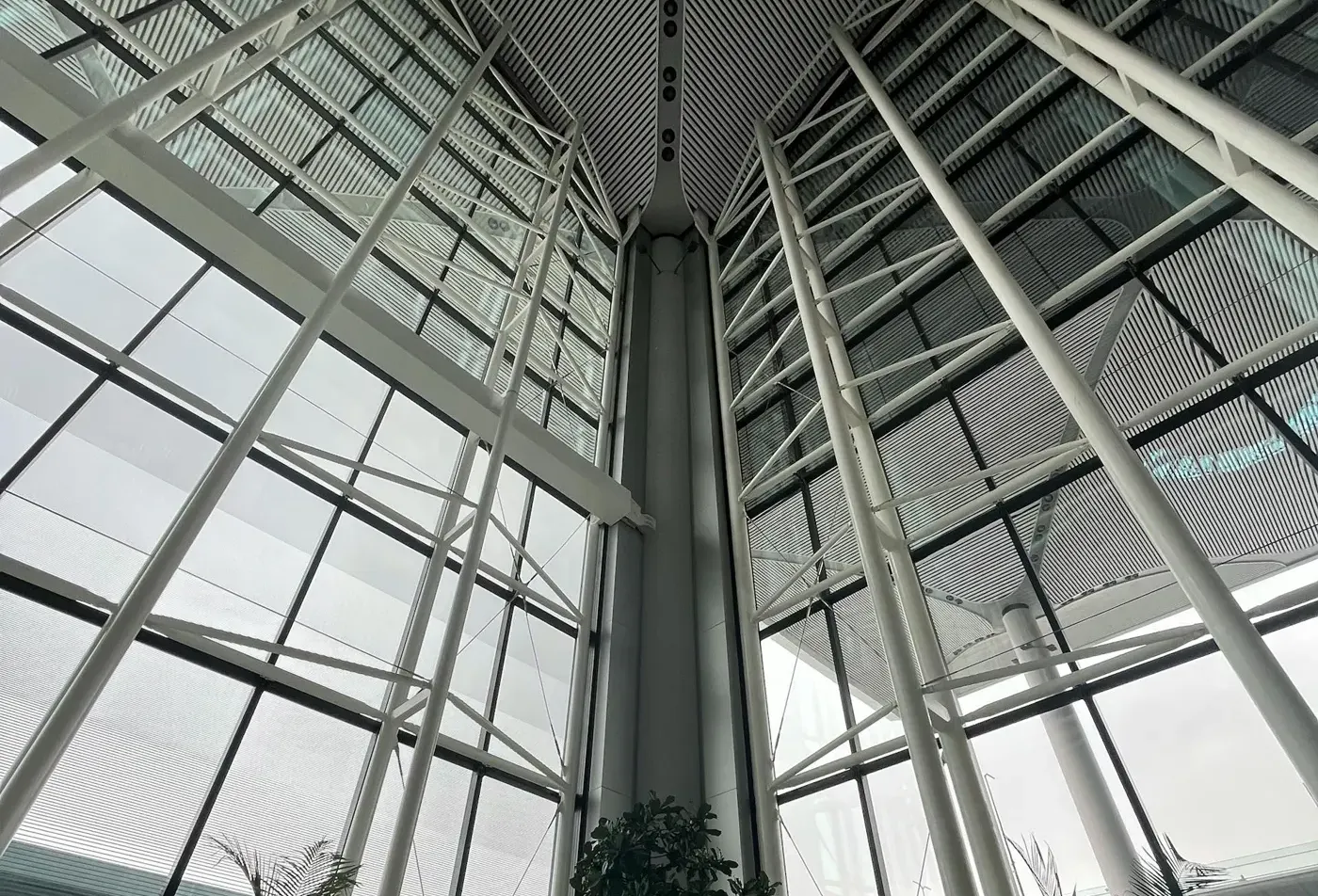 Cincinnati Car Tinting commercial window tinting on interior glass in a Cincinnati office building
